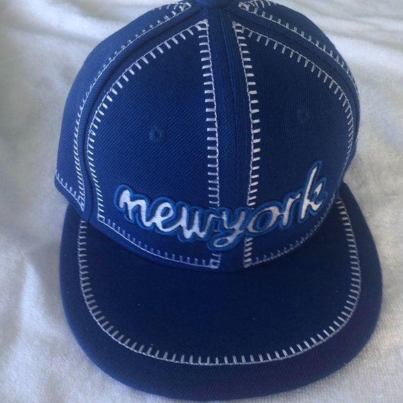 SNAPBACK HAT/CAP NEW YORK RAISED LETTER - Picture 1 of 3